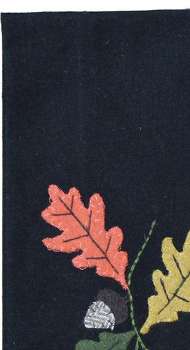 Leaves & Acorns Black towel ET022010 - The Fox Decor